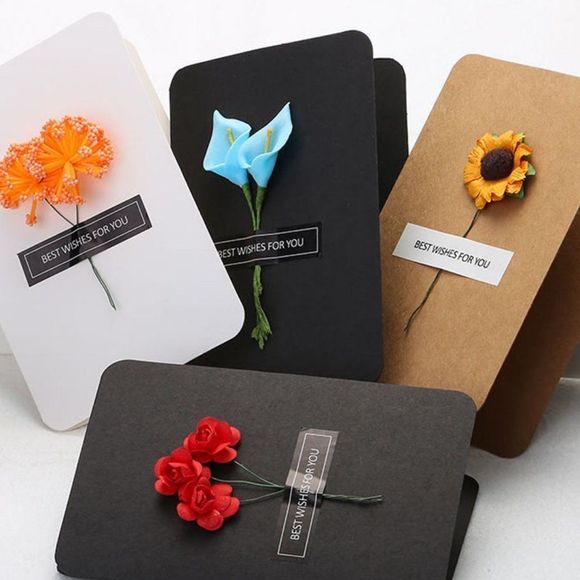 Best Wishes 3D Floral Cards - Birthday Cards Roses, Mother Days Cards, Valentine - Picture 3 of 8